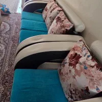 مبلمان هفت نفره با تمیز با کوسن|مبلمان خانگی و میز عسلی|شیراز, لاله|دیوار