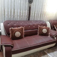 مبل چرم ۷ نفره|مبلمان خانگی و میز عسلی|لنگرود, |دیوار