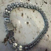 گردنبند چین فول نگین آبی|بدلیجات|تهران, ابوذر|دیوار