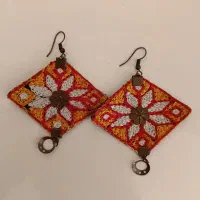 گوشواره سوزن دوزی نو
