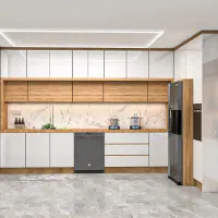 کابینت سفید طرح چوب جدید|مصالح و تجهیزات ساختمان|کرج, باغستان|دیوار