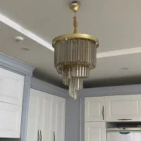 ۳ عدد لوستر کریستالی|لوستر و چراغ آویز|مشهد, جانباز|دیوار