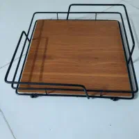 سینی چوب و فلز