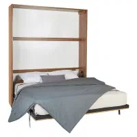 تخت دیواری تاشو کمجاچوب اصل (دو نفره)|تخت و سرویس خواب|بوشهر, |دیوار