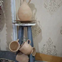 لیوان وپارچ گلی