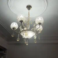 لوستر آویز کریستال|لوستر و چراغ آویز|شیراز, شهرک فرهنگیان|دیوار
