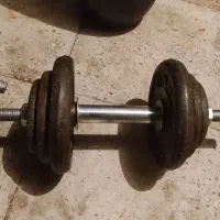 یک جفت میل باستانی... ودوعدد وزنه|تجهیزات ورزشی|تهران, دولاب|دیوار
