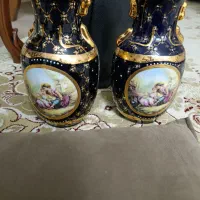 ۲ عدد گلدان سرمه ای سالم و نو