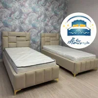 تخت خواب یک نفره حاجی پور(تختخواب۱یکنفره)تشک اروین|تخت و سرویس خواب|مشهد, حسین‌آباد|دیوار