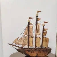 کشتی بادبانی تمام چوب|مجسمه، تندیس، ماکت|تهران, اختیاریه|دیوار