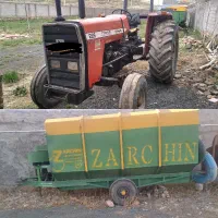 تراکتور 285و مکنده کاه