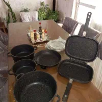 سرویس قابلمه چدن گرانیت|ظروف پخت‌وپز|رشت, حومه رشت|دیوار
