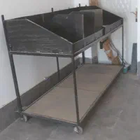 گاری فوق العاده جادار چرخدار قفسه بندی شده مرتب