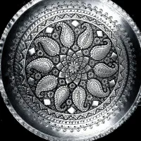 سینی قلم زنی بته ترمه