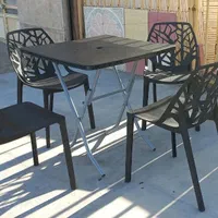 میز و صندلی پلاستیکی مدل برگی|میز و صندلی غذاخوری|کرمانشاه, |دیوار