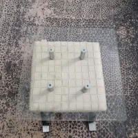 گل میز تک چرمی