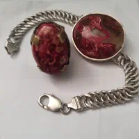 ست انگشتر و دستبند نقره