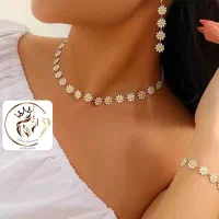 ست کامل بابونه گردنبند دستبند گوشواره|بدلیجات|هشتگرد, فاز ۳ مهستان|دیوار