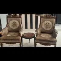 مبلمان سلطنتی چوب راش|مبلمان خانگی و میز عسلی|سمنان, |دیوار