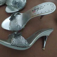 صندل نقره ای زنانه|کیف، کفش، کمربند|خرم‌آباد, |دیوار