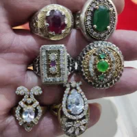شش عدد انگشتر جواهری
