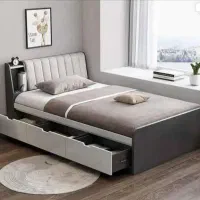 تخت خواب یکنفره ام دی اف|تخت و سرویس خواب|آباده, |دیوار