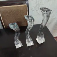 شمعدونی کریستال بوهمیا|صنایع دستی و سایر لوازم تزئینی|قم, شاه سید علی|دیوار