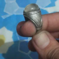 انگشتر نقره درّ نجف و انگشتر نقره با نگین عقیق