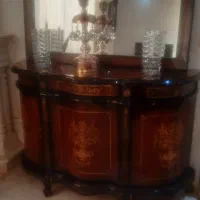 آینه کنسول تمام چوب