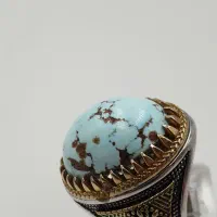 انگشتر فیروزه اصل نیشابور طبیعی کلکسیونی|جواهرات|خاوران, |دیوار