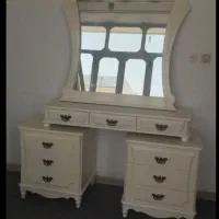 تختخواب تک نفره دراور آینه دوتا پاتختی