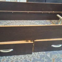 تخت یکنفره تمام ام دی اف کاملا سالم با دو کشو|تخت و سرویس خواب|تهران, تاکسیرانی|دیوار