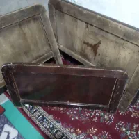 تاج‌تخت‌خاب‌دونفره‌چوب‌جنس‌قدیم‌سالم