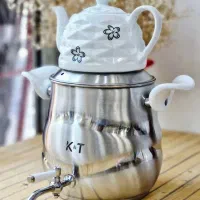 کتری قوری استیل کف چدن (خردکن قابلمه سرخکن چایساز)|قوری، کتری، قهوه‌ساز دستی|قم, سید معصوم|دیوار