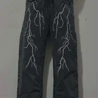 شلوار جین بگ ذغالی