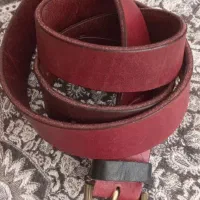 کمربند چرم دوعدد هرکدام ۵۰۰ هزار تومان
