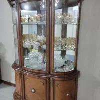 بوفه دو تیکه تمام چوب