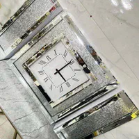 ساعت آینه ای مربع سه تیکه|ساعت دیواری و تزئینی|خرمآباد, |دیوار