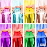 ریسه متالایز و دیسکویی پرده آویز ۱/۲|پرده، رانر، رومیزی|قم, امامزاده ابراهیم|دیوار