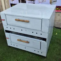 دستگاه فر پیتزادوطبقه صنعتی فر ساندویچی/(نور)استیل