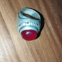 سلام وقت بخیر یک عدد انگشتر نقره یاقوت سرخ