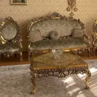 مبل سلطنتی با روکش طلا|مبلمان خانگی و میز عسلی|مشهد, بهشت|دیوار