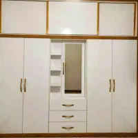 کمددیواری کابینت ام دی اف کاری نصب درب چوبی|خدمات پیشه و مهارت|مشهد, رسالت|دیوار