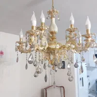 ۲ عددلوستر ۱۰ شاخه کم کارکرد ونو