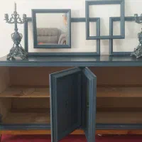 کنسول با اینه و شمعدانی|بوفه، ویترین، کنسول|سنندج, |دیوار