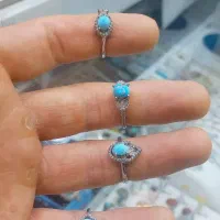 انگشتر نقره زنونه فیروزه نیشابوری|جواهرات|نیشابور, فردوس شمالی|دیوار