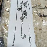 زنجیر نقره ست و چاقو