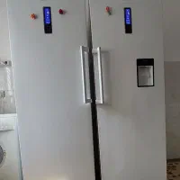 یخچال دو قلو الکترو استیل (معمولی و فریزر )