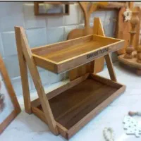 استند دوطبقه چوبی ماگ پاسماوری و روغن ریز|آب‌چکان و نظم‌دهنده ظروف|مشهد, سپاد|دیوار