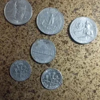 سکه آمریکایی.|کلکسیون سکه، تمبر، اسکناس|شیراز, درکی|دیوار